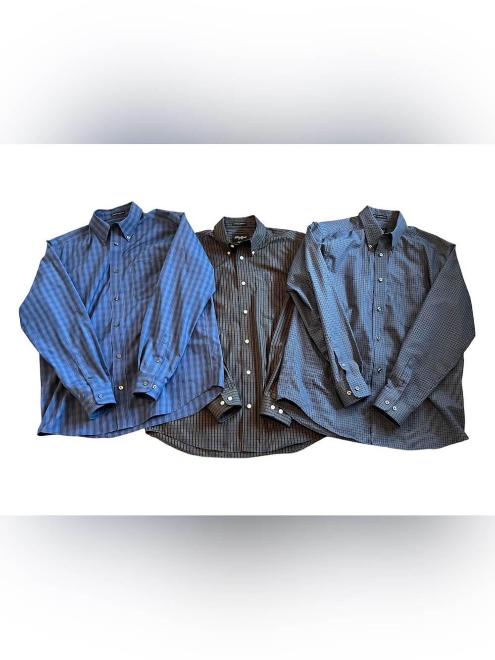 Eddie Bauer Men’s Button Down Shirt Lot of 3 Size Medium